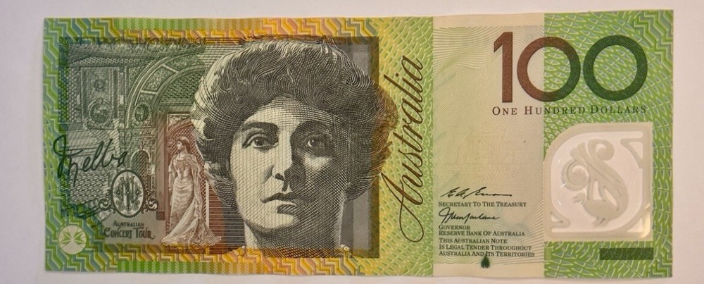 Very Rare,Print Error 1999 $100 Note , MacFarlane/Evans Print Error .