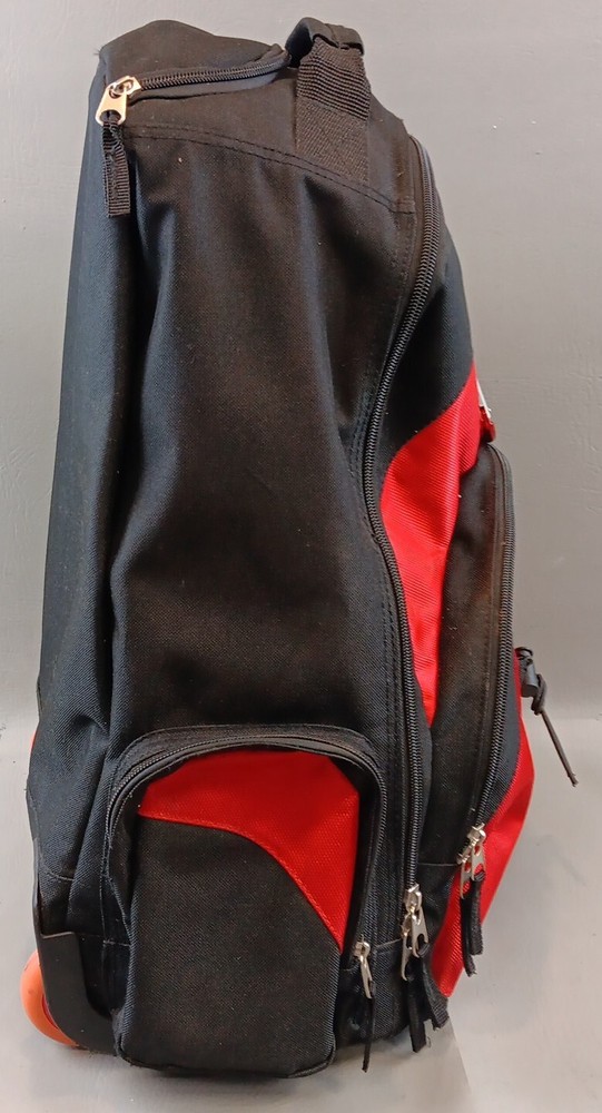 Brunswick Zone Rolling Ball Roller Red Bowling Bag Extending Handle