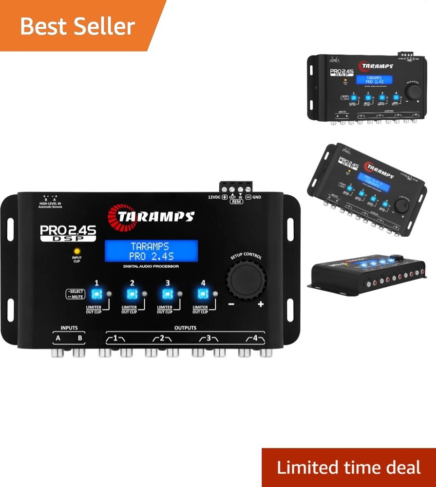 High-Performance Pro 2.4S DSP Equalizer with Crossover & 15-Band Graphic Control