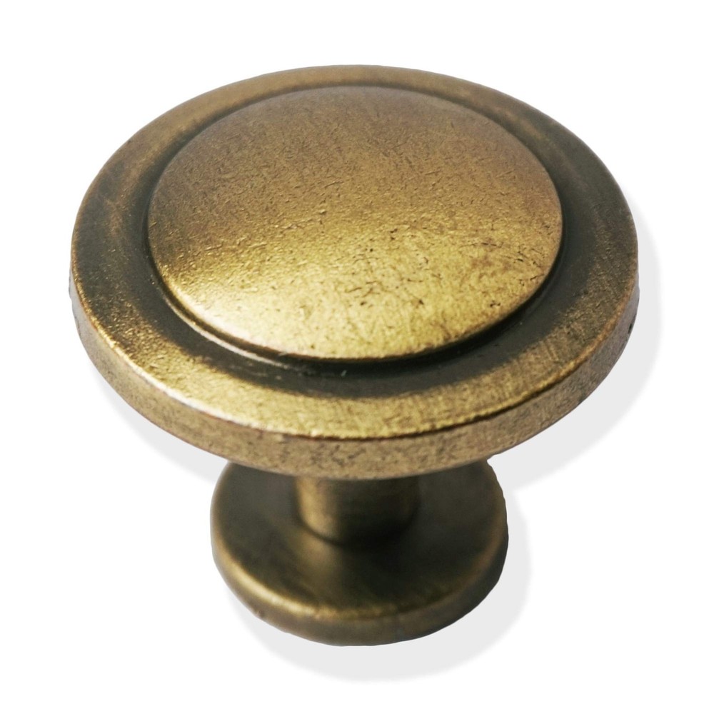 Bronze Vintage Dresser Knobs 12 Pack Antique Round Cabinet Knobs Pulls for Ki...