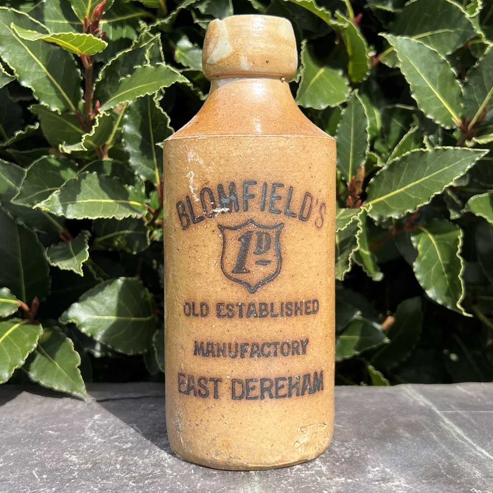 Blomfield's East Dereham Old Ginger Beer Bottle Rustic Kitchen Décor Stoneware
