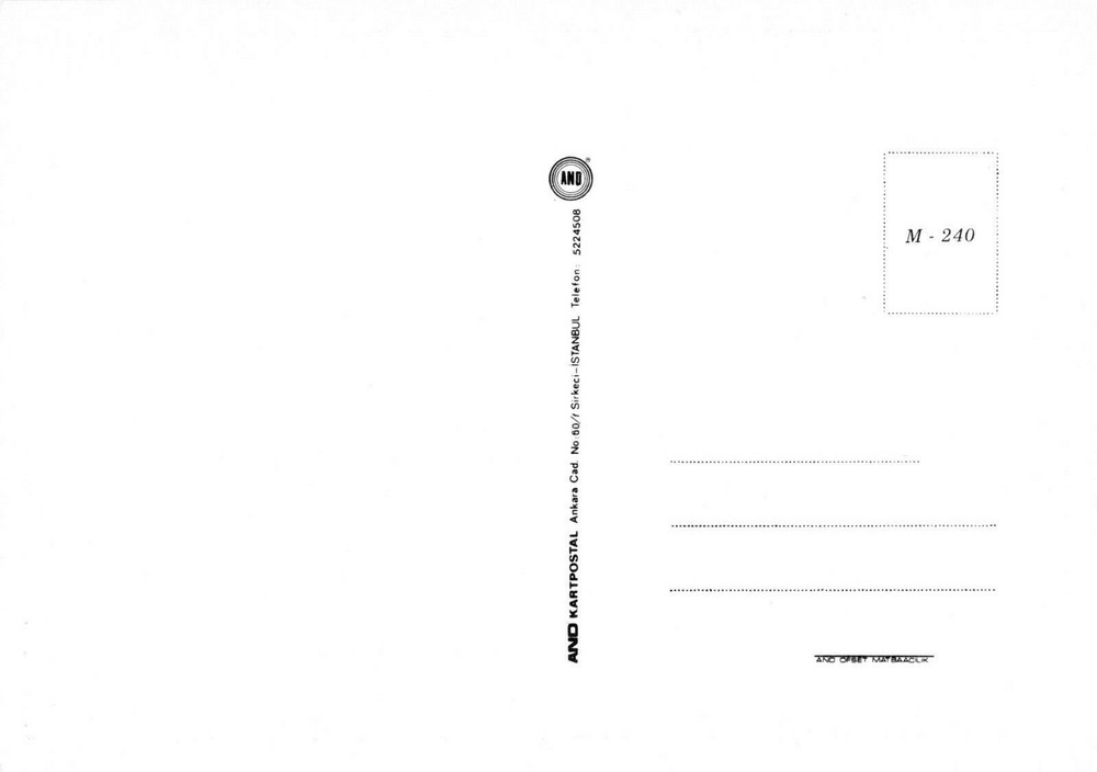 Postcard Turkey Naval Ship Kocatepe DD-354