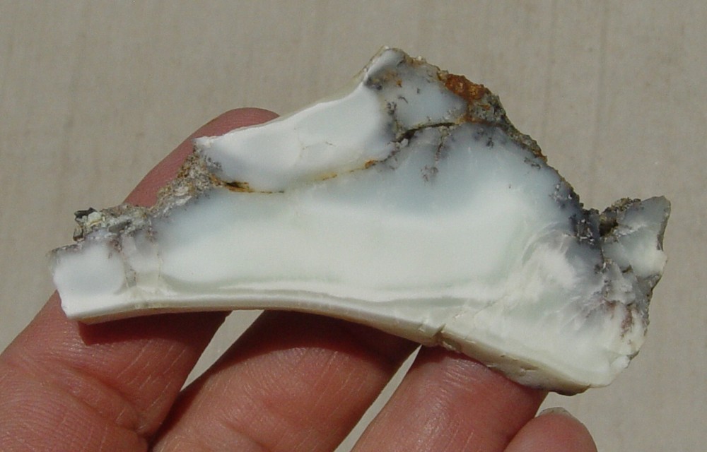 Indonesian Mint Opal lapidary slab T1261