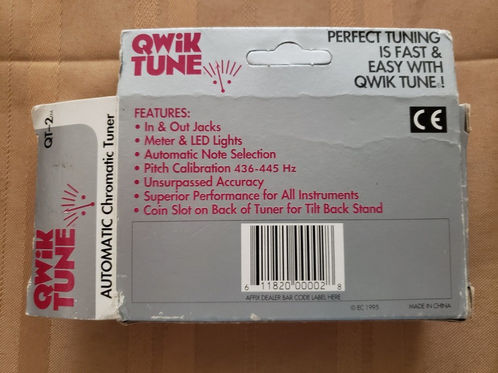 Qwik Tune QT-2 chromatic tuner automatic