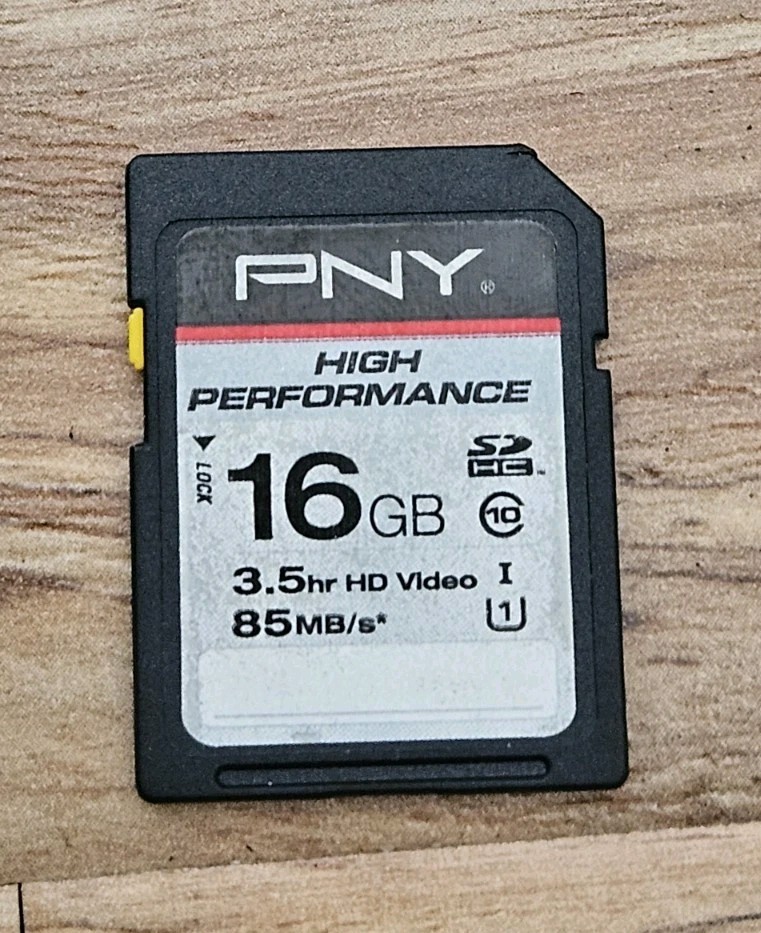PNY Technologies 16GB High Performance Memory Card Pulled From A NINTENDO WII