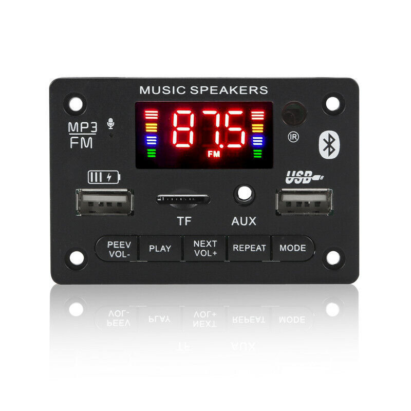 Bluetooth USB AUX TF FM Car Audio Digital Decoder Board Module Handsfree DIY