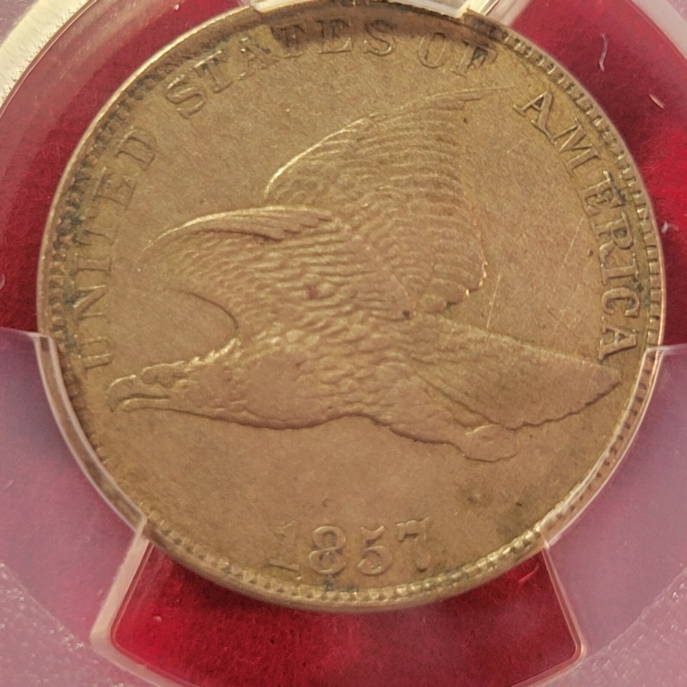 1857 flying eagle cent Pcgs Xf-40 Fs 101 Snow 4