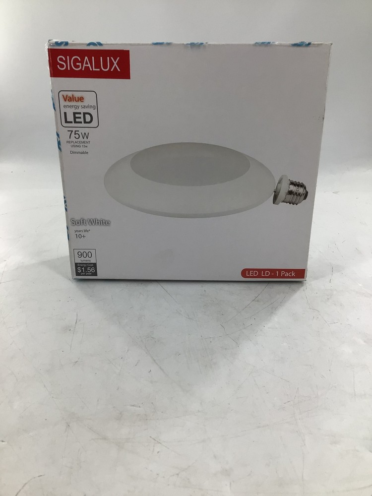 Sigalux Light Disk LED 75 WATT Day Light Dimmable 13 Watt Replacement