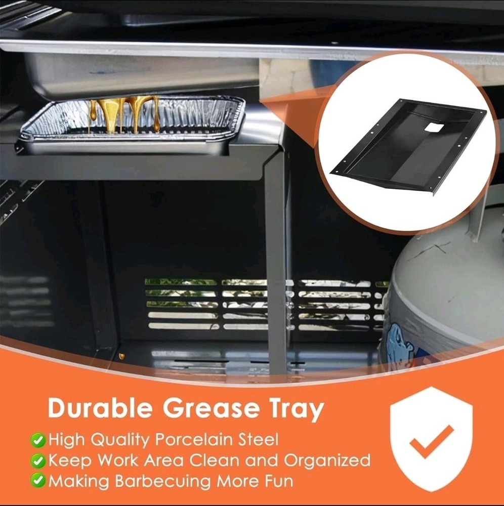 Drip Pan Grease Tray for Weber Spirit E-310 E-320 Side Control (2009–2012)
