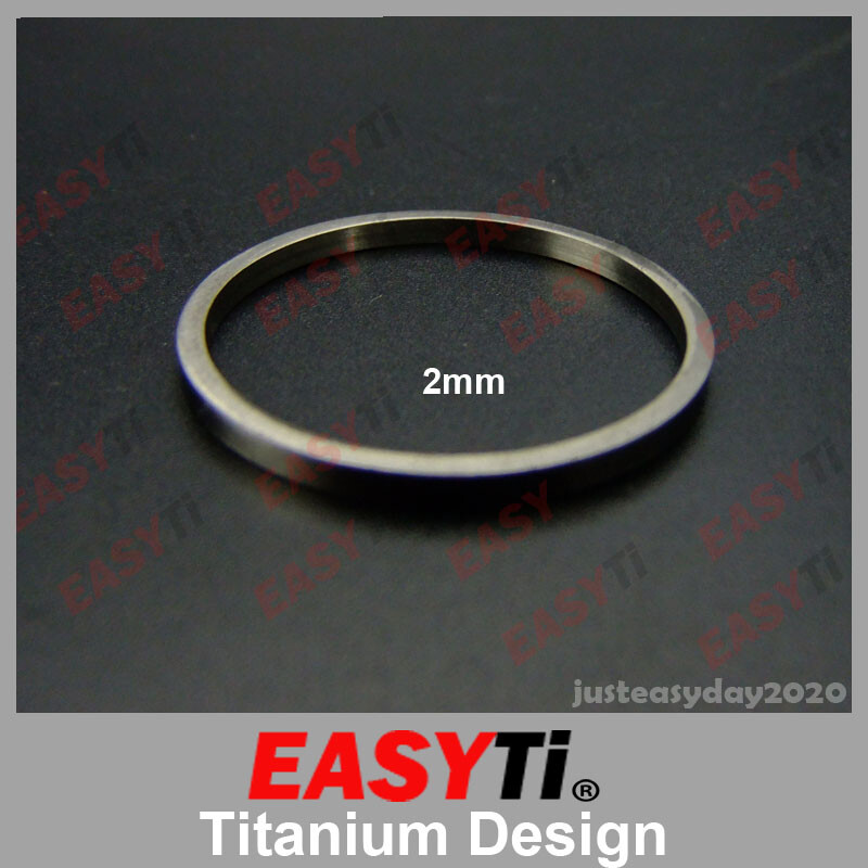 EasyTi Titanium/Ti Spacer 1-1/8"(1-2-7mm) for Headset&Stem front fork
