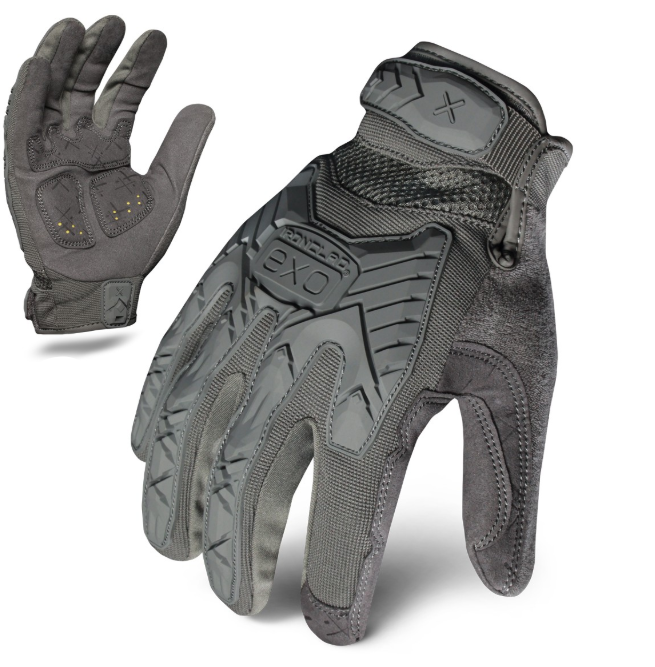 IronClad EXOT-IGRY Tactical Impact Gloves Grey- Select Size