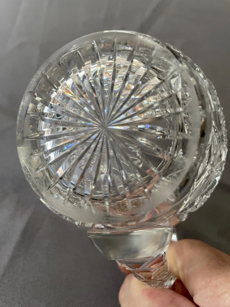 ABP Cut Glass Tall Creamer / Small Jug/ Small syrup