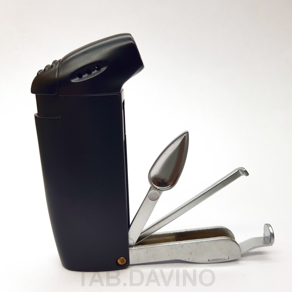 BREBBIA BLACK PIPE LIGHTER WITH CURAPIPE BOWL FLAME