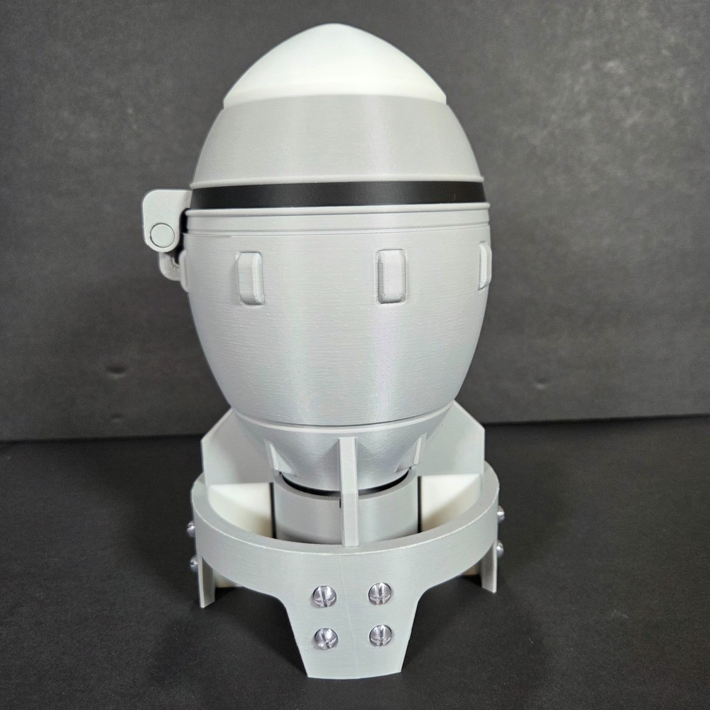 Fallout Mini Nuke Container 3D Printed Prop Container Planter Fat Man Ammo