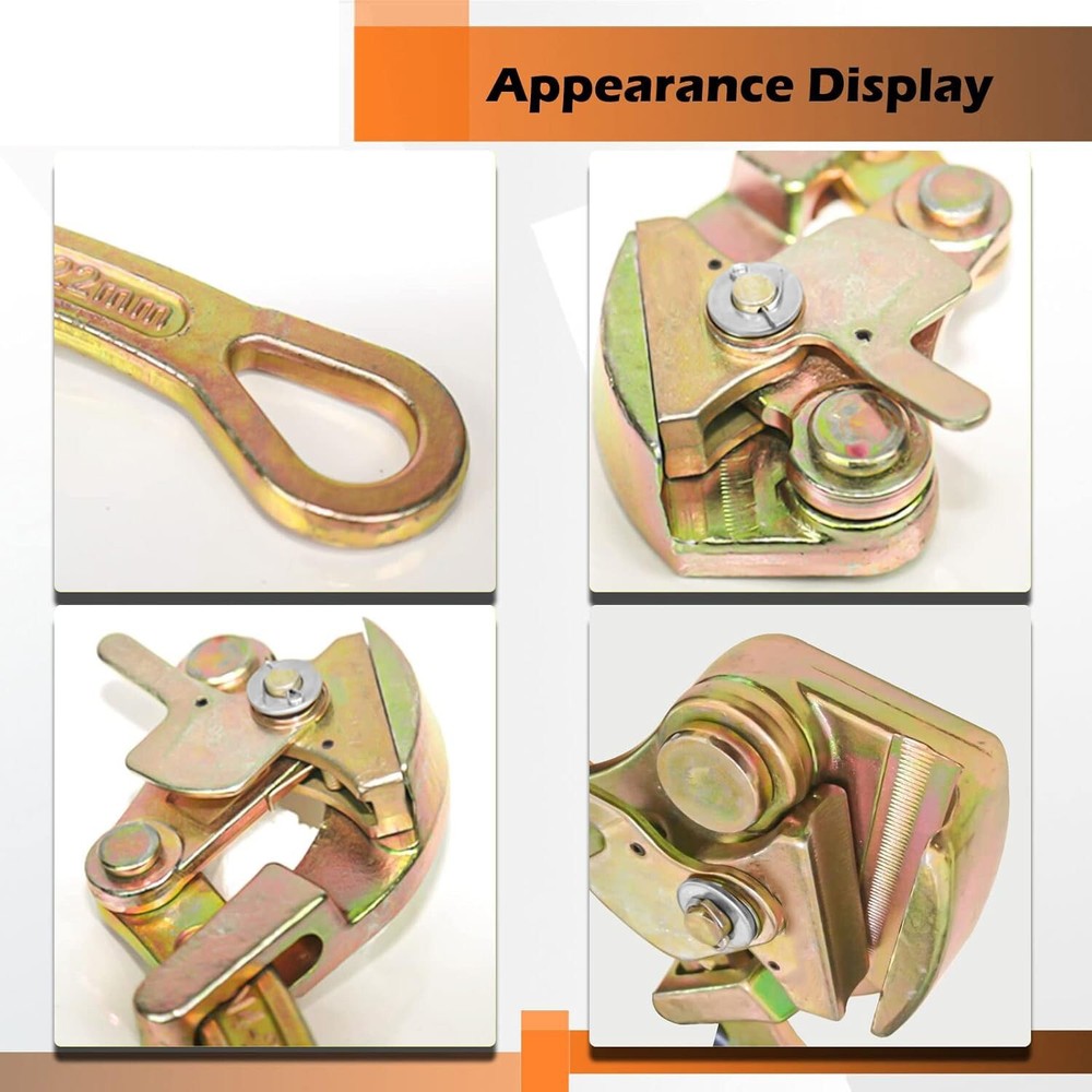 2 Ton Alloy Steel Multifunctional Cable Wire Rope Haven Grip Pulling Puller Tool