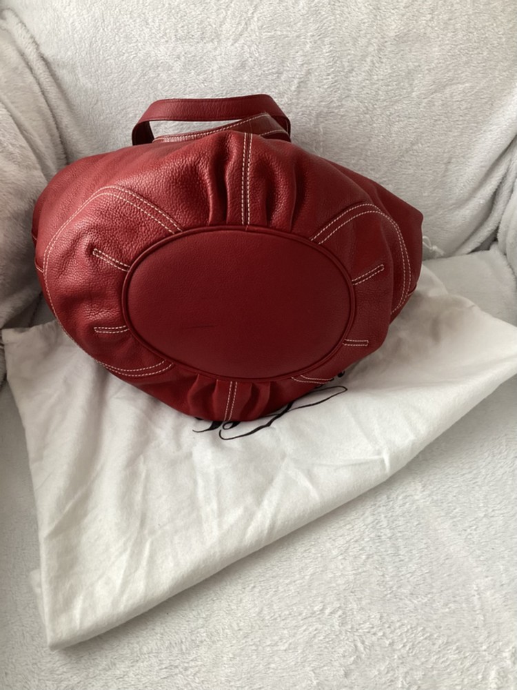 brighton red leather purse handbag bag