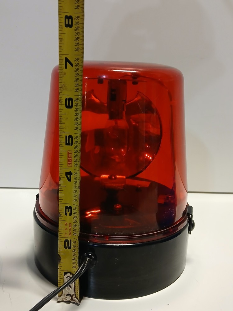 Vintage Light WANG Ching Mars Corp Red And Blue Rotating Light Model D-400