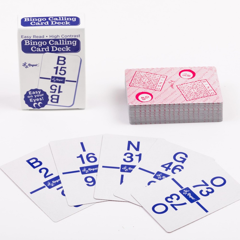 Regal Bingo Calling Cards Deck Reusable - Standard, Standard Multicolor