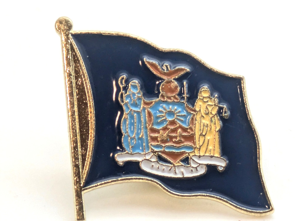 New York State Flag Lapel Tack Pin