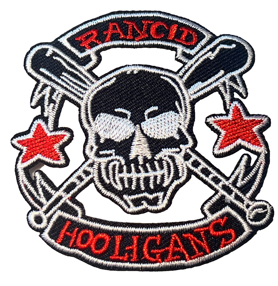 RANCID - 1991 BERKELEY PUNK ROCK BAND - HOOLIGANS - Embroidered Iron On Patch
