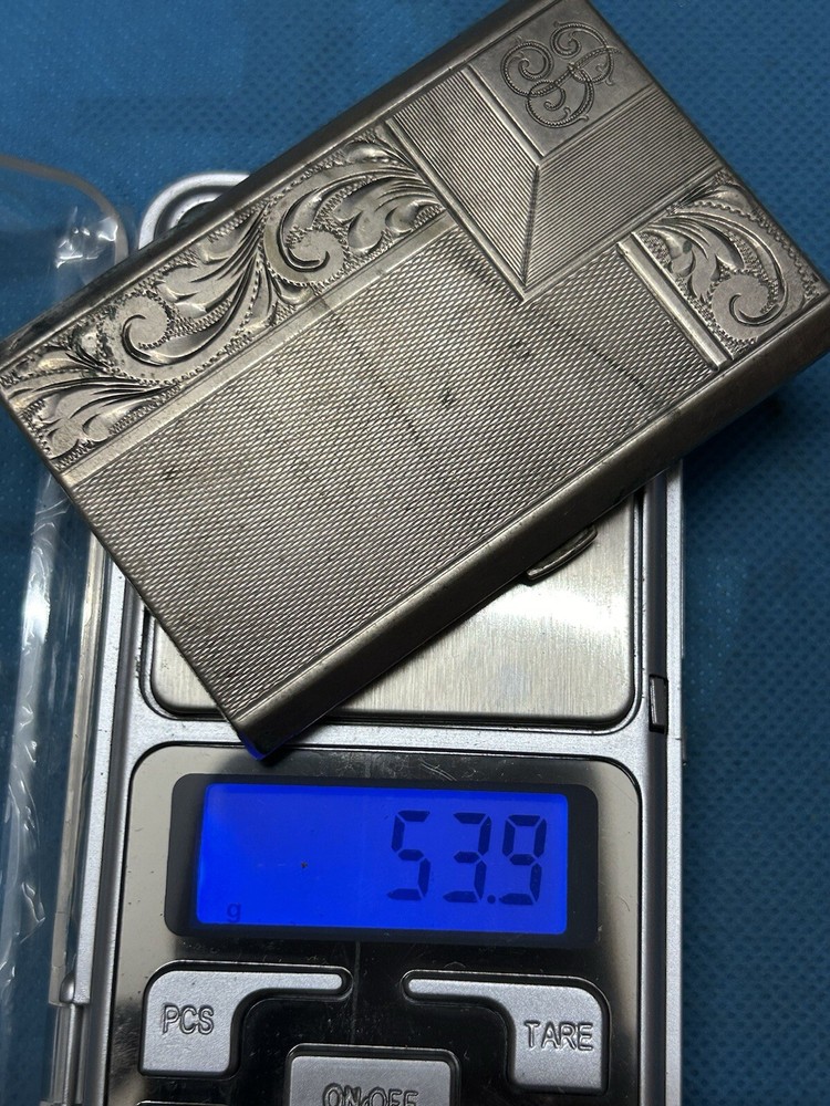 EUROPEAN SILVER CIGARETTE CASE !!