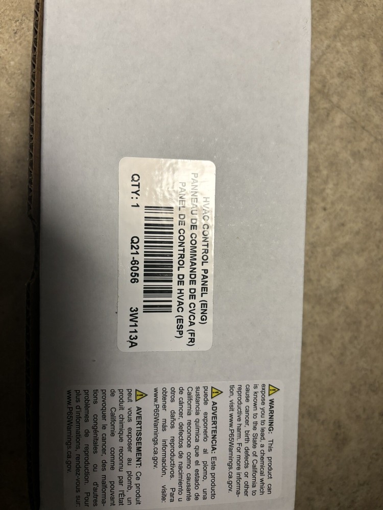 HVAC Cab Control Q21-6056