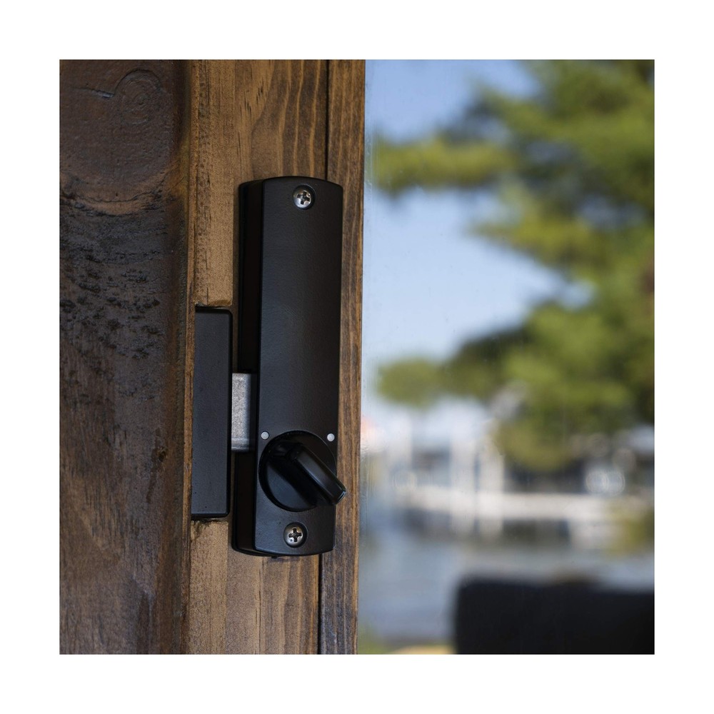 C150JB Surface Mount Hook Bolt Jet Black