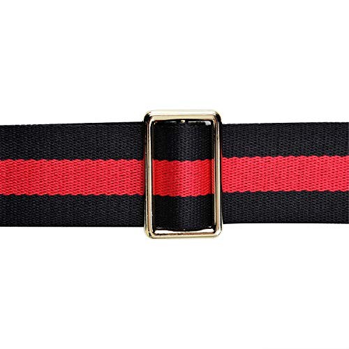 Wide Shoulder Strap Adjustable Replacement Belt Guitar Style Black Red Black
