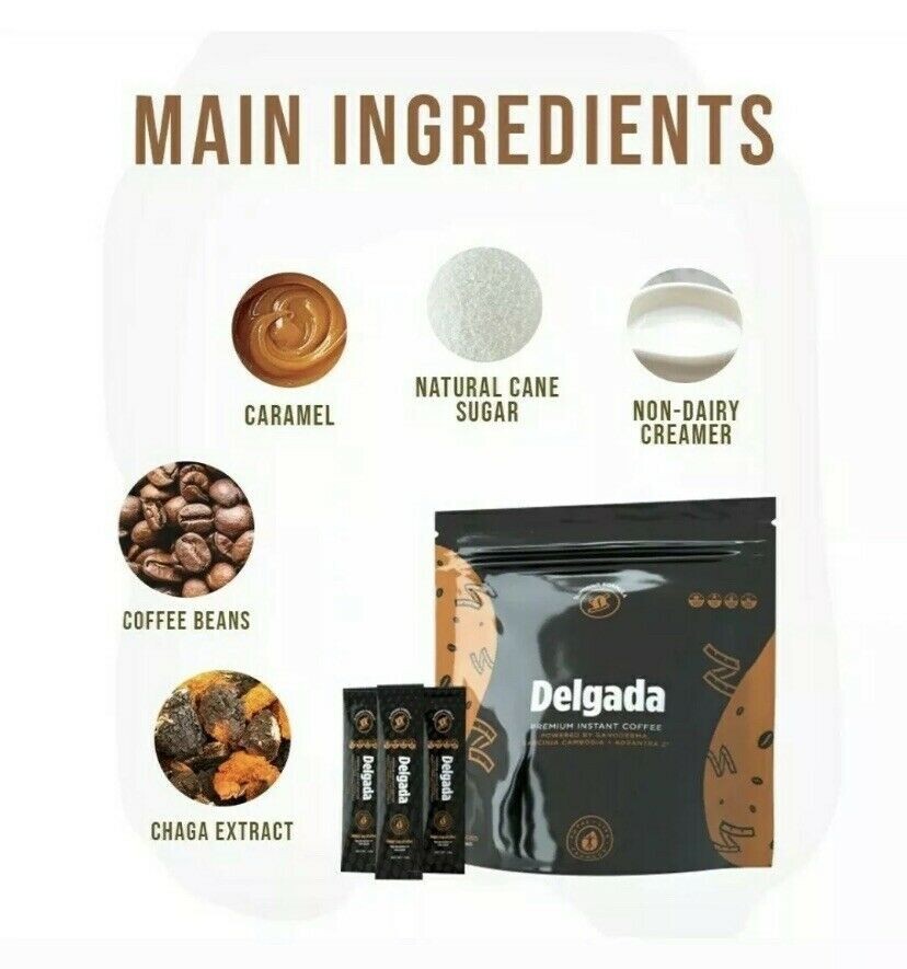 TLC Café Delgada COFFEE Sampler - (7 Sachets) ** AUTHENTIC **