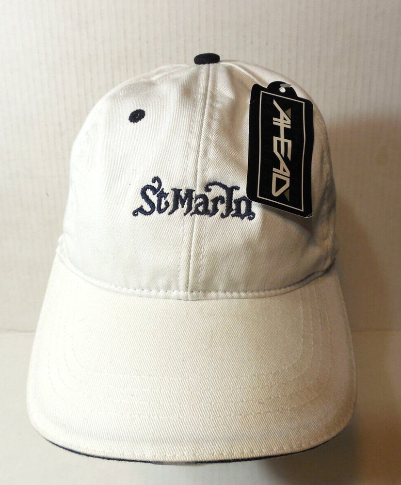 Ahead St. Marlo Classic Cut Strap Back w Tags Hat Cap