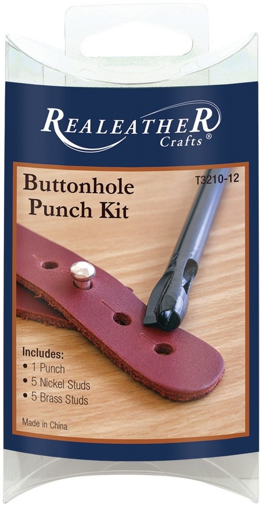 Realeather(R) Crafts Buttonhole Punch Set-