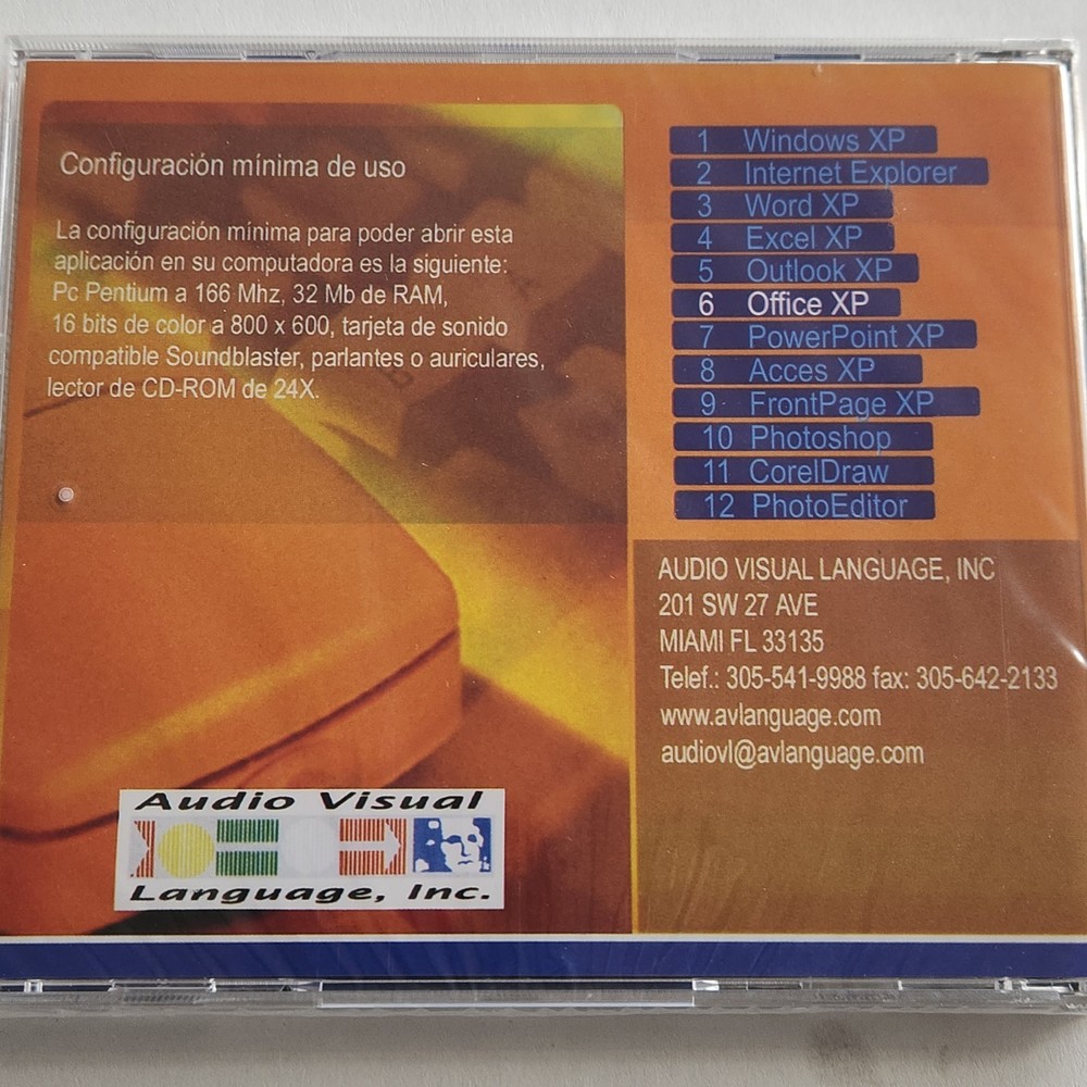 Sealed Curso Interactivo de Computacion #6 Office XP CD ROM CD-ROM