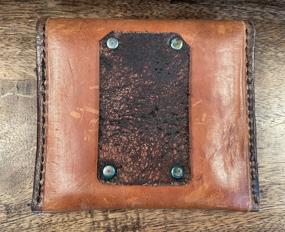 Vintage Irish Embossed Leather Ammunition Belt