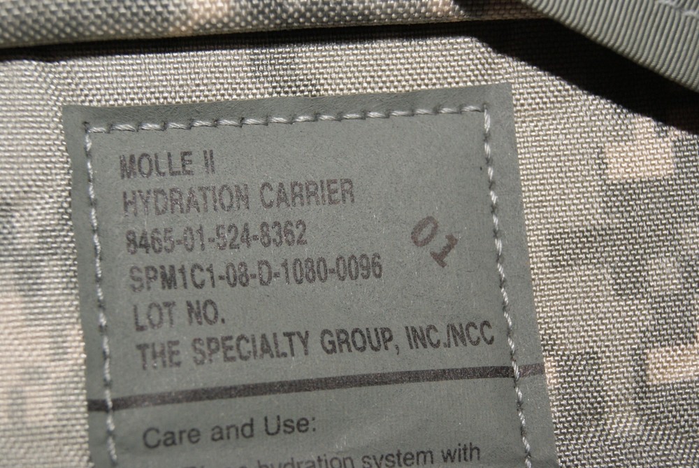 military hydration system carrier backpack molle ii digital camo no bladder