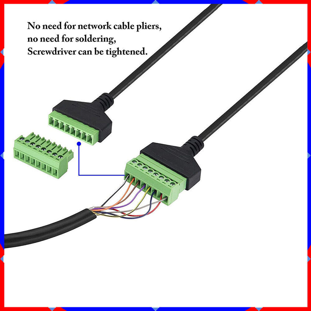 RJ45 revolution terminal 8-core extension Network cable adapter can be fixed
