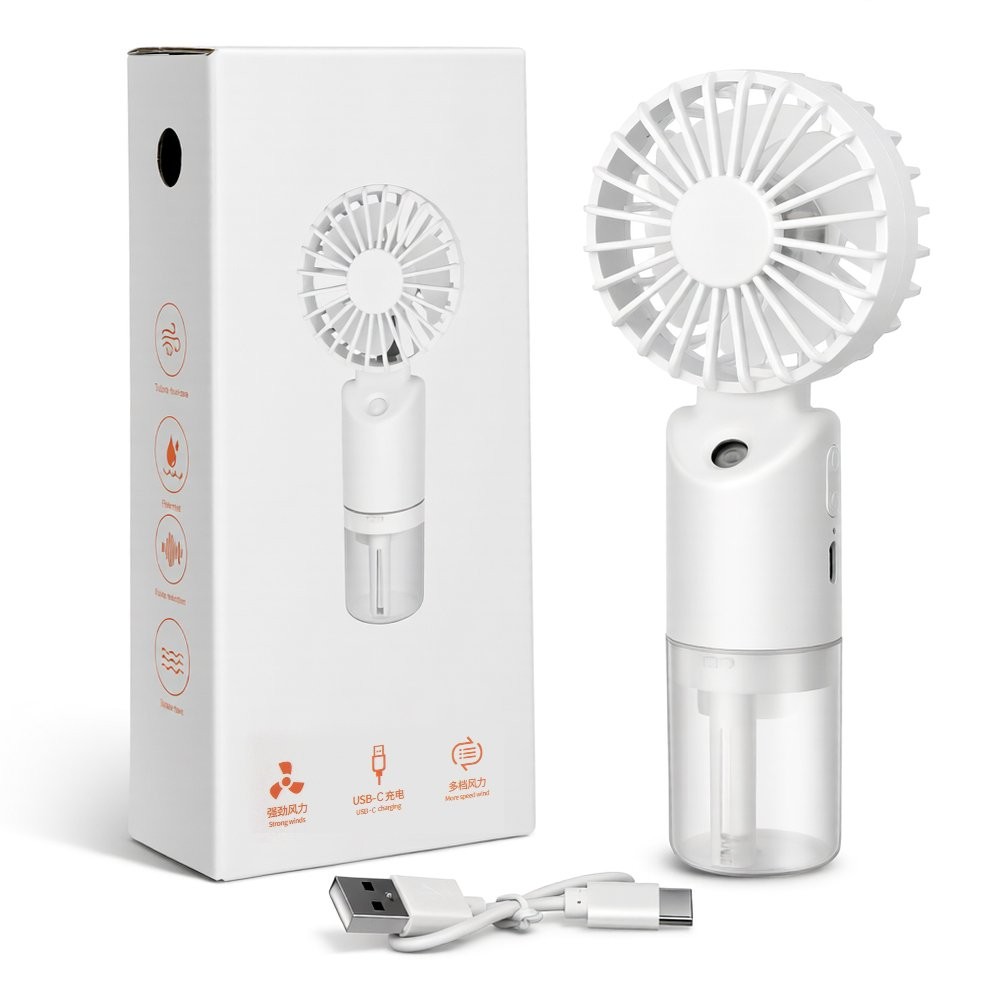 Portable Handheld Misting Fan Desktop Humidifying Adjustable Speed Humidifier