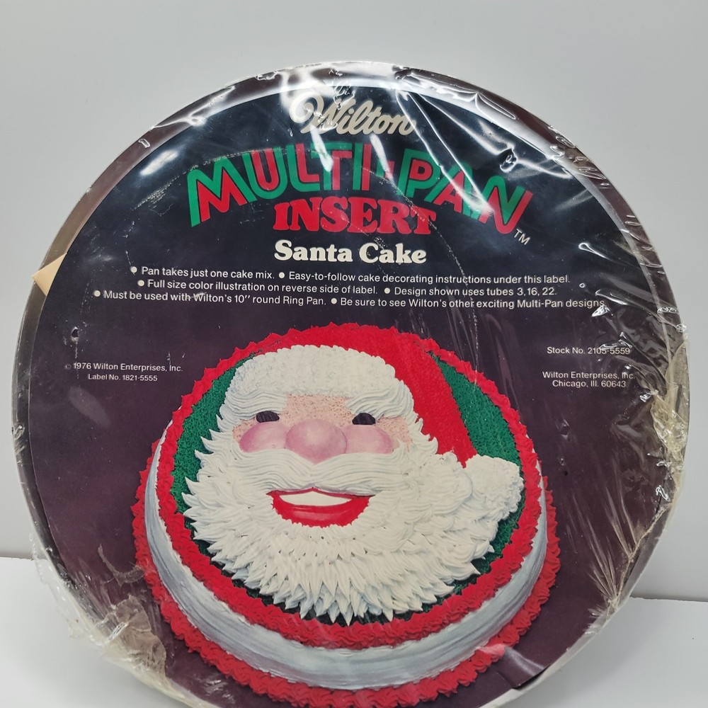 Wilton Vintage 1976 Multi-Pan Insert Only Santa Head Design Cake Insert