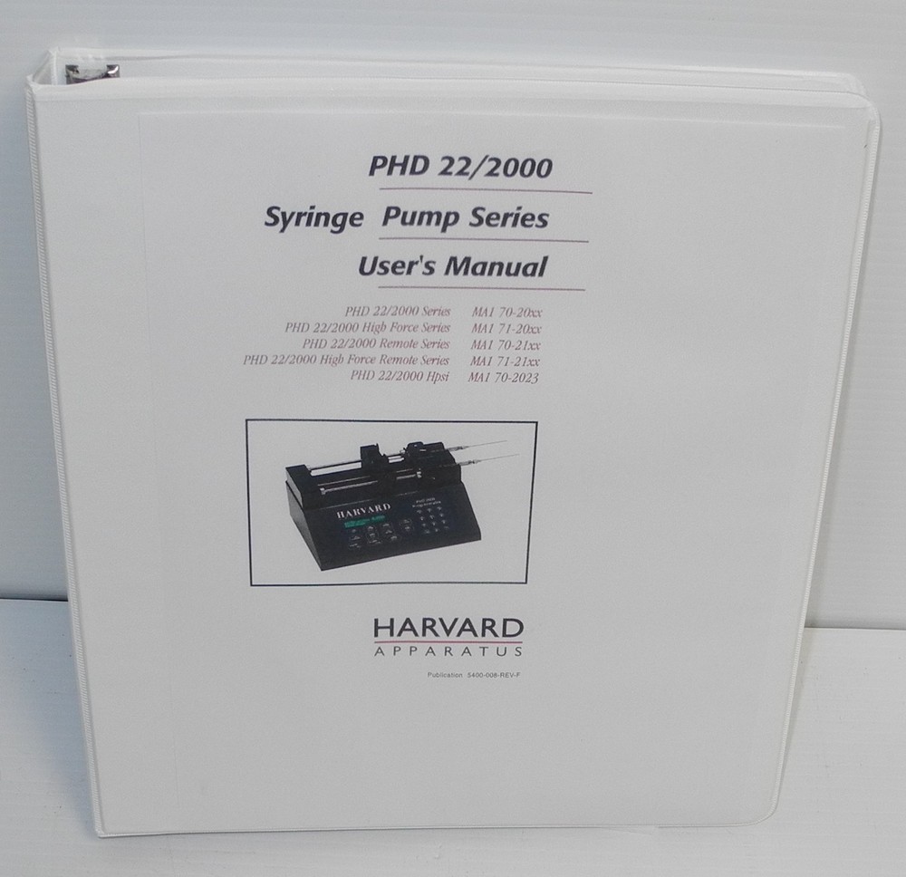 Harvard PHD 2000 Multi Syringe Digital Programmable Infuse/Withdraw Pump 70-2001
