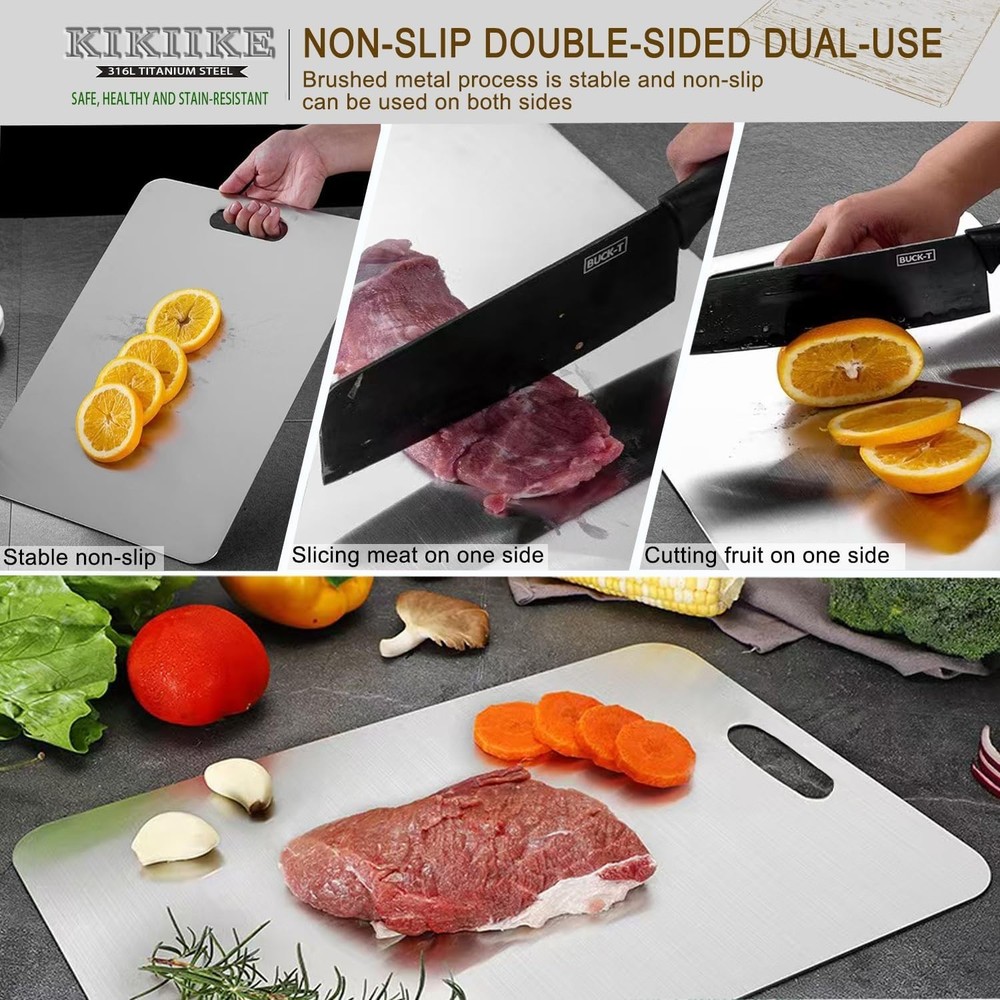 Titanium Cutting Board Kitchen Food-Grade Double-Sided Non-Stick Durable