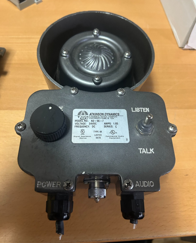 Preowned Atkinson Dynamics Federal Signal AD-56-7 Intercom