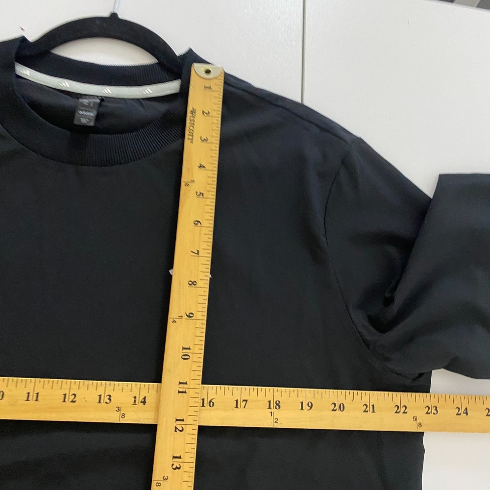 Adidas Woven Wind Golf Jacket Mens Medium Pullover Black ADVR0914