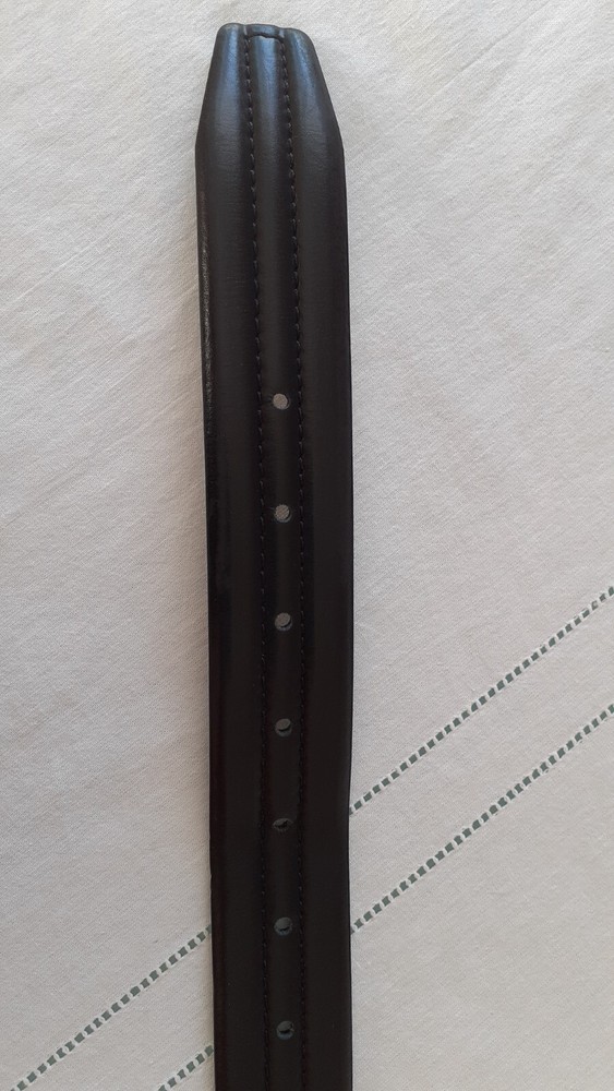 Leather conbipel belt