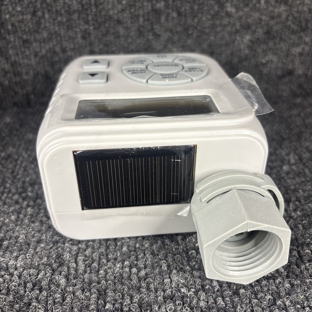 Programmable Sprinkler Timer for Garden Hose. Both Solar & Battery Power. NOB