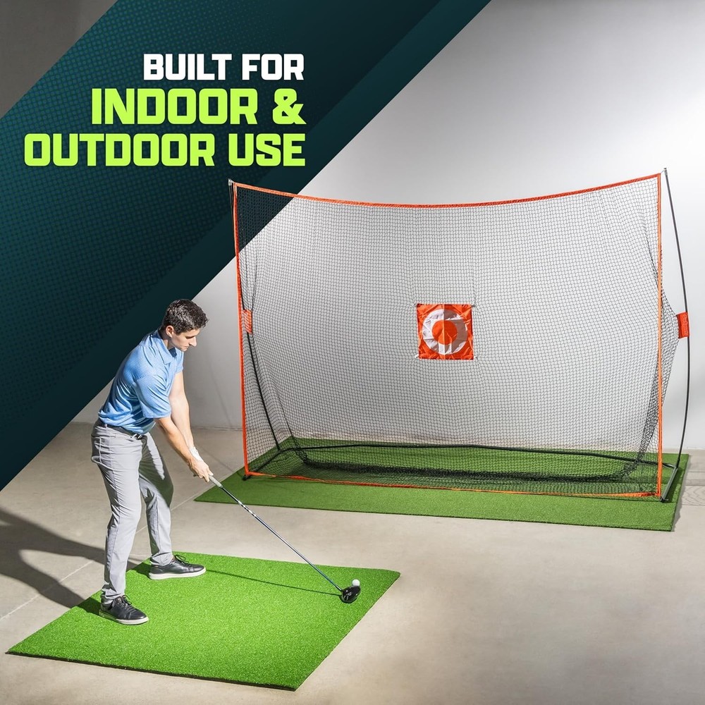 Compact Golf Practice Net - 10'x7' Size with Convenient Ball Return Feature