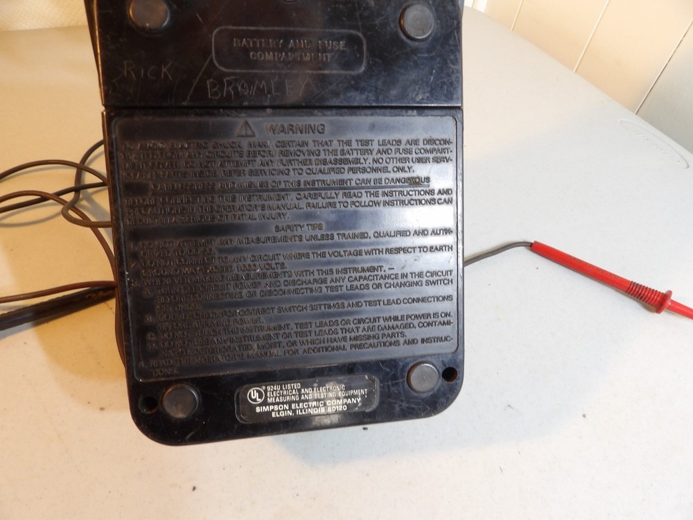 Vintage Simpson Model 260 Volt ( untested )