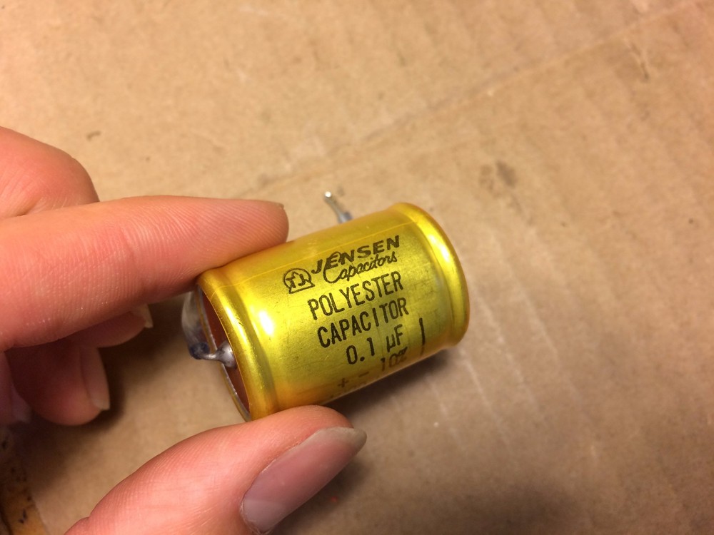 Vintage .1 1000v Jensen Polystyrene Capacitor 1983