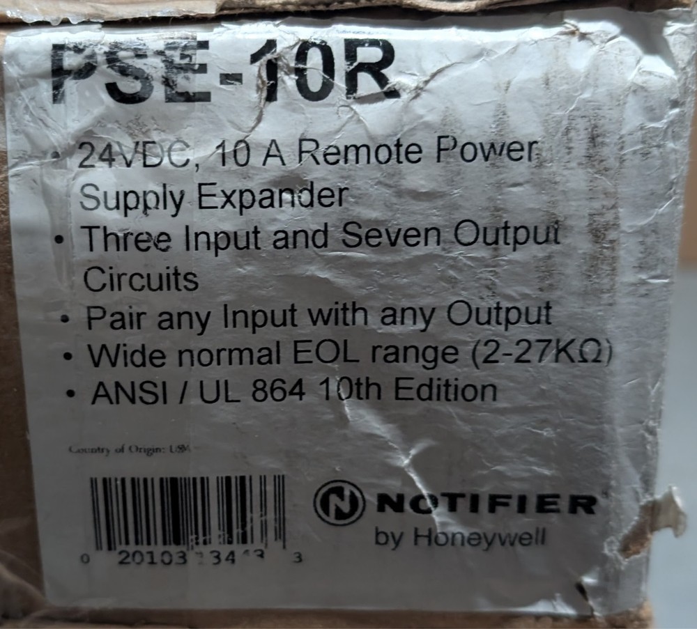 Notifier PSE-10R 10 Amp Remote Power Supply - SAME DAY SHIPPING