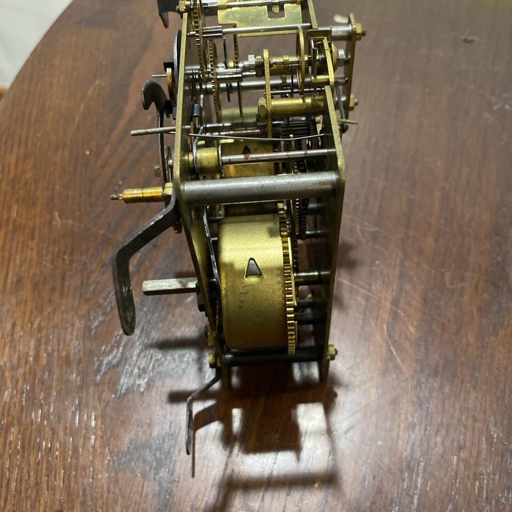 Henry Coehler 001942 Mantle Clock Movement Strike Side Working