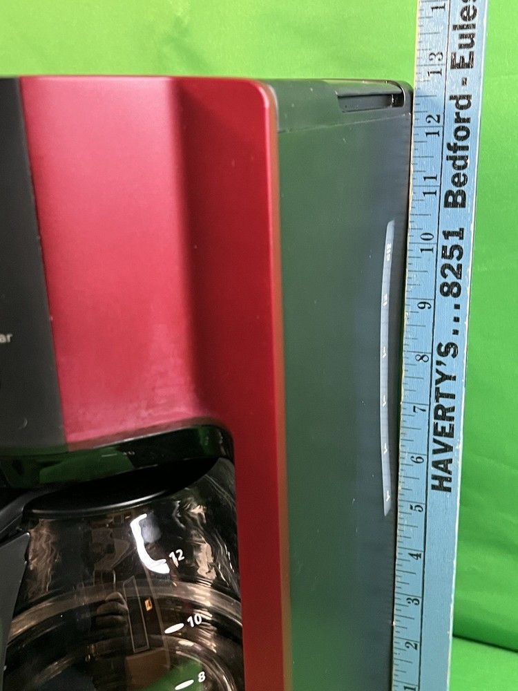 Mr Coffee 12 Cup Programmable Coffee Maker Red Black BVMC-EHX33R-NP