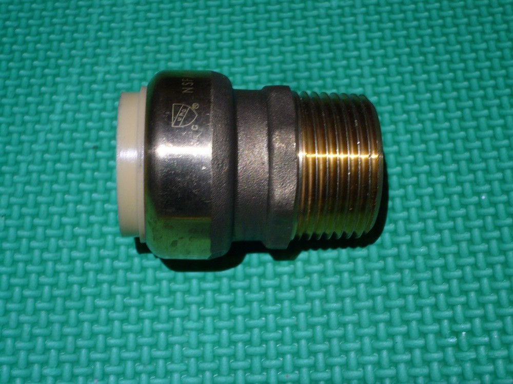 6 piece 1" X 1" NPT MALE THREADED ADAPTER SHARKBITE STYLE PUSH FIT